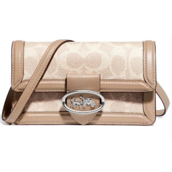 Coach Riley Convertible 3-way Belt Bag in Signature Canvas/Leather - Picture 3 of 14
